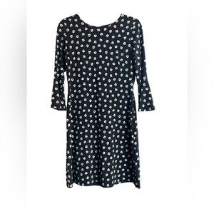 Tommy Hilfiger Black Floral Long Sleeve Dress